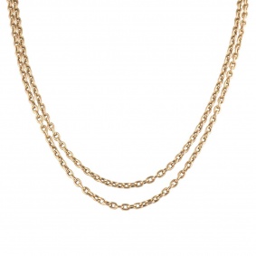 9k Yellow Gold Anchor Link Double Chain